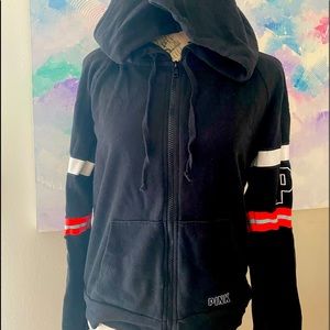 Pink Black Hoodie Medium